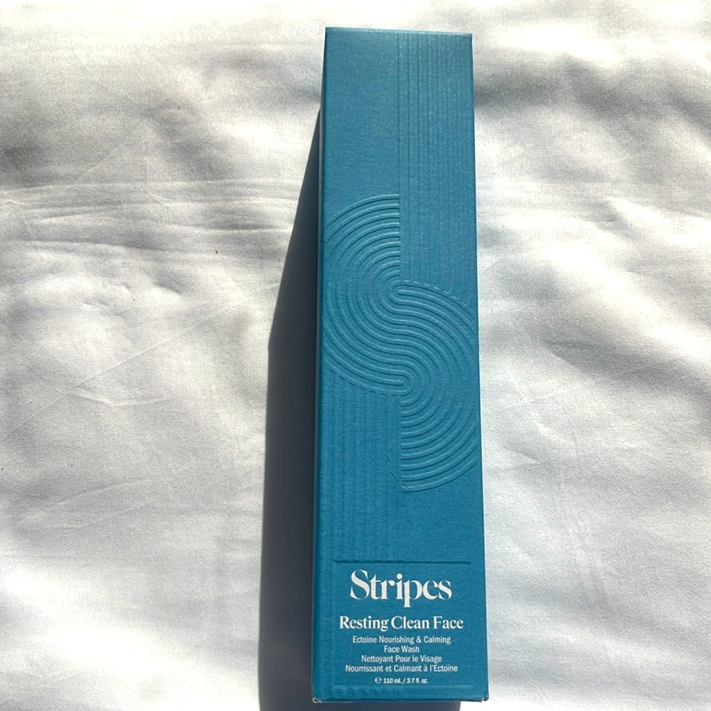 Stripes resting clean face new never opened